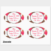 Sticker Ovale Cupcakes (Feuille)