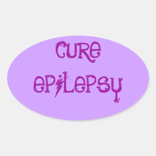 STICKER OVALE CURE EPILEPSY (Devant)