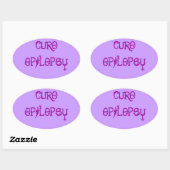 STICKER OVALE CURE EPILEPSY (Feuille)