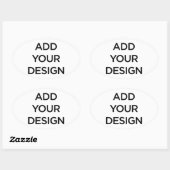 Sticker Ovale Custom Made (Feuille)