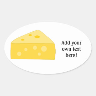 Sticker Ovale Customisez ce grand graphique de fromage