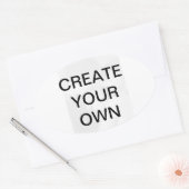 Sticker Ovale Customisez votre propre (Enveloppe)