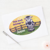 Sticker Ovale Cute Cow Boplate (Enveloppe)