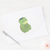 Sticker Ovale Cute Kappa (Enveloppe)