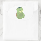 Sticker Ovale Cute Kappa (Sac)