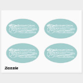 Sticker Ovale Cycles américains 1890 (Feuille)