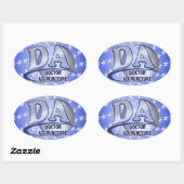 STICKER OVALE DA ACRONYM LOGO DOCTEUR D'ACUPUNCTURE (Feuille)