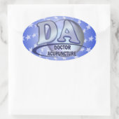 STICKER OVALE DA ACRONYM LOGO DOCTEUR D'ACUPUNCTURE (Sac)