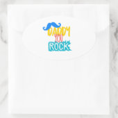 Sticker Ovale Daddy You Rock (Sac)