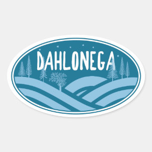 Sticker Ovale Dahlonega Georgia Plein air