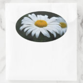 Sticker Ovale Daisy - Face vers le haut (Sac)