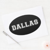 Sticker Ovale Dallas Texas (Enveloppe)