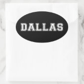 Sticker Ovale Dallas Texas (Sac)