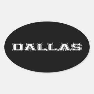 Sticker Ovale Dallas Texas