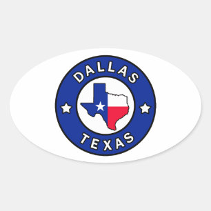 Sticker Ovale Dallas Texas