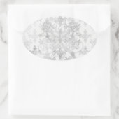 Sticker Ovale damas complexe en noir noir (Sac)