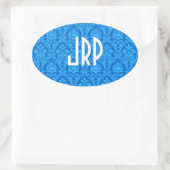 Sticker Ovale Damas monogrammes (Sac)