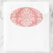 Sticker Ovale Damask Cut Velvet, dentelle antique (Sac)