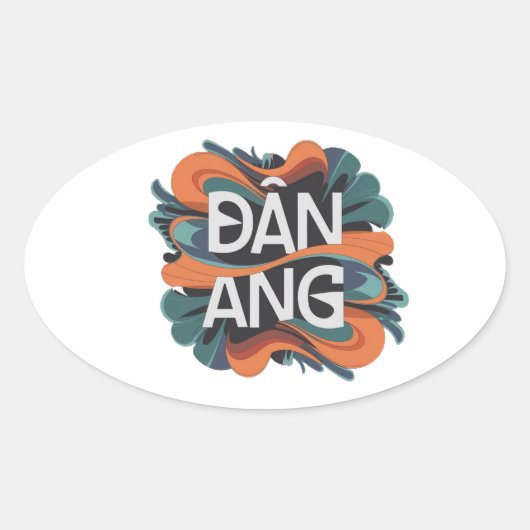 Sticker Ovale Danang (Devant)