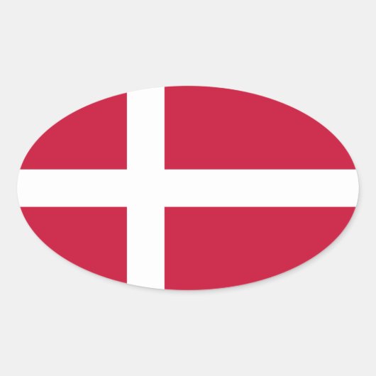 Sticker Ovale Danemark (Devant)