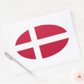 Sticker Ovale Danemark (Enveloppe)