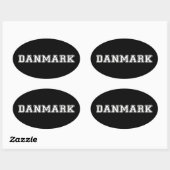 Sticker Ovale Danmark (Feuille)