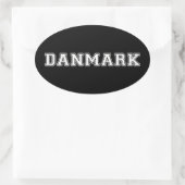 Sticker Ovale Danmark (Sac)