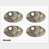 Sticker Ovale dans l'obscurité (Feuille)