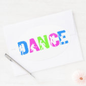 STICKER OVALE DANSE (Enveloppe)