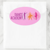 Sticker Ovale Danse Academy Colour Dancers Logo (Sac)