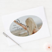 Sticker Ovale Danse comme personne ne regarde (Enveloppe)