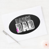 Sticker Ovale Danse papa (Enveloppe)