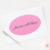 Sticker Ovale Danses avec veines (Enveloppe)