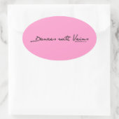 Sticker Ovale Danses avec veines (Sac)