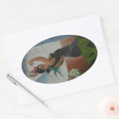 Sticker Ovale Danseur espagnol (Enveloppe)