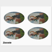 Sticker Ovale Danseur espagnol (Feuille)