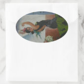 Sticker Ovale Danseur espagnol (Sac)