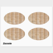 Sticker Ovale de (Feuille)