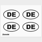 Sticker Ovale DE Delaware (Feuille)