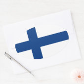 Sticker ovale de Finlande (Enveloppe)