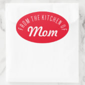 Sticker Ovale De La Cuisine De (Sac)