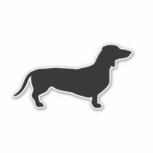 Sticker ovale de la nation Doxie-Land (Devant)