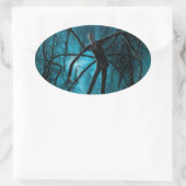 Sticker ovale de l'homme mince (Sac)