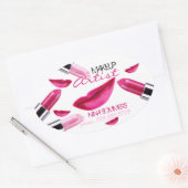 Sticker ovale de maquillage (Enveloppe)