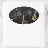 Sticker ovale de New York (Sac)