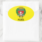 Sticker ovale de Paris Crest (Sac)