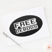 STICKER OVALE DEBUGS GRATUITS (Enveloppe)