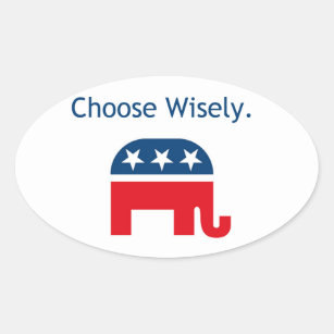 Sticker Ovale Décalque républicain de voiture