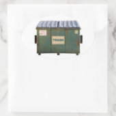 Sticker Ovale Décharge (Sac)