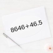 Sticker Ovale Déclaration patriotique (Enveloppe)